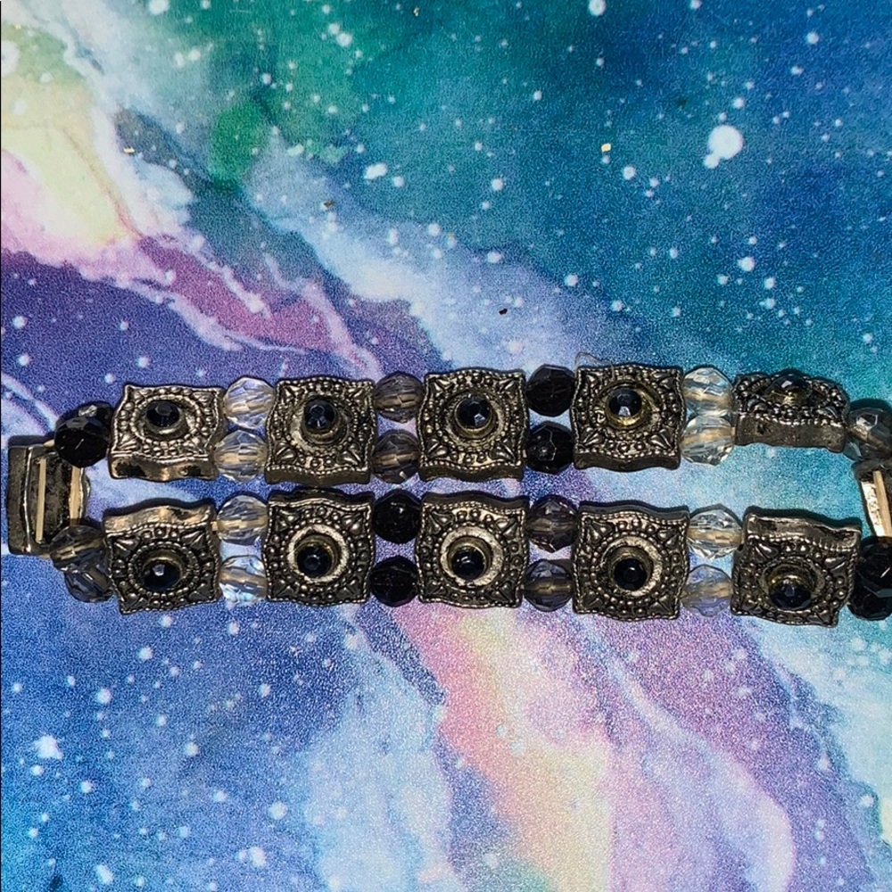 Black and Silver gold bracelet